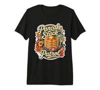 Pancake Stack Patrol Desayuno Sirope Camiseta Premium