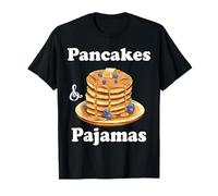 Pancakes & Pijamas Comida Dulce Waffle Breakfast Sleepover Camiseta