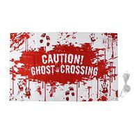 Pancarta con Huella de Sangre aterradora |Colgante de Pared de Fiesta Espeluznante (Type B Halloween Banner)