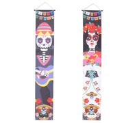 Pancarta de Halloween de Poliéster Impresiones Vívidas para Porche | Decoración Festiva para Pared y Barandillas, Estilo Clásico, Color Brillante, Adecuado para Escaparate y Fotos