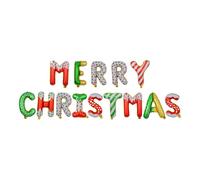 Pancarta de Navidad - Juego de decoraciones de árbol de Navidad de 16 pulgadas, globos de Feliz Navidad, juegos de pancarta de letras de Feliz Navidad | Banners festivos de Año Nuevo para fotos