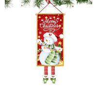 Pancarta navideña para Puerta, Suministros para, Fondo fotográfico, Cubierta para Puerta de Navidad con decoración de muñeco de Nieve | para Interior Exterior casa de Campo, Porche, Patio