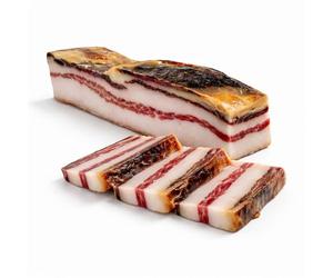 Panceta Ibérica Artesana Curada - Pieza Noble del Cerdo Ibérico - Salazón y Curación Natural +12 Meses - Sabor Intenso -400 g Aprox.