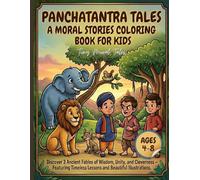 Panchatantra Tales: A Moral Stories Coloring Book for Kids: Discover 3 Ancient Fables of Wisdom, Unity, and Cleverness - Featuring Timeless Lessons ... (Panchatantra Coloring Stories for Kids)