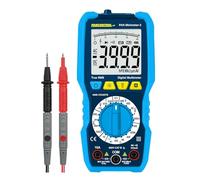 Pancontrol - Multímetro digital con comprobador de voltaje sin contacto, True RMS, AC/DC 600 V, medición de corriente y resistencia, comprobador de continuidad, CAT III 600 V, para instalación