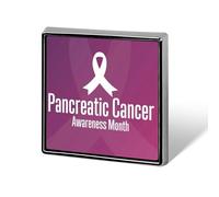 Pancreatic Cancer Awareness Badge Pin Brooches for Backpack Cloths Hats Button Pins Decor