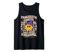 Pancreatic Cancer Can't Beat Me I'm Too Busy Being Awesome Camiseta sin Mangas