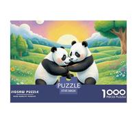 Panda 1000 Pièces Puzzles Pour Adultes Et Enfants À Partir De 14 ANS Sur Le Thème De Animal Qualité Supérieure Défi Jouets Loisir Détente Écologique 38x26cm/1000pcs