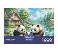 Panda 1000 Pièces Puzzles Pour Adultes Et Enfants Animal Qualité Supérieure Difficile Et Stimulant Parfait Les Amateurs De Détente Collection 70x50cm/1000pcs