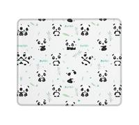 Panda - Alfombrilla de mouse grande con estampado de bambú para juegos, teclado de computadora, alfombrilla de escritorio para salas de juegos, oficinas en casa