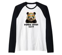 "Panda ama a los gays", LGBTQ, Gay Pride Camiseta Manga Raglan