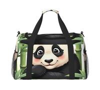 Panda Among Bamboo - Bolsa de viaje compacta resistente al agua para deportes, gimnasio y fin de semana para hombres y mujeres