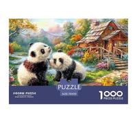 Panda Amor Rompecabezas para Adultos La Fusión Entre Arte Y Desafío Extremo - El Regalo Original Que Definirá Tu Navidad, Recomendado para +14 Años 70x50cm/1000pcs