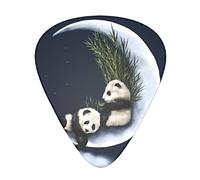 Panda and Moon - Púas de guitarra únicas con impresiones claras y múltiples grosores