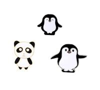 Panda and Penguin Breastpin Brooch Pin Small Creative Brooches Costume Props Decoration