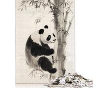 Panda and The Bamboo Rompecabezas Imposible, desafío for Adults Juego Educativo 1000 piezas Obra De Arte De Juego De Para Adultos Y Niños A partir de 12 Años 1000 unidades (38 x 26 cm)