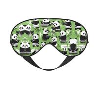 Panda - Antifaz de bambú para dormir con bloqueo de luz perfecto para viajes, yoga, siesta, correa totalmente ajustable