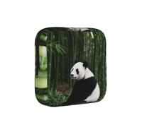 Panda Bamboo Forest - Bolsa de almacenamiento a prueba de períodos, funda de viaje de higiene femenina para toallas sanitarias, bolsa mensural discreta para bolso de oficina