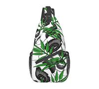 Panda Bamboo Sling Bag, Chest Bag Daypack, Crossbody Sling Mochila para Viajes, Deportes, Correr, Senderismo
