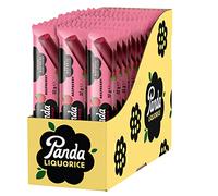 Panda® | Barras naturales de regaliz de frambuesa suave | Paquete de 32 Gr x 36 Barras