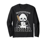 Panda Baseball, Todo lo Que Quiero Hacer es un Lindo Jugador de Osos Manga Larga