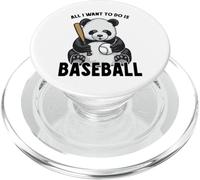 Panda Baseball, Todo lo Que Quiero Hacer es un Lindo Jugador de Osos PopSockets PopGrip para MagSafe