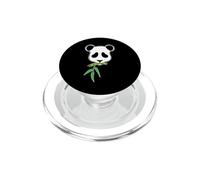 Panda Bear Come una pequeña Rama de bambú PopSockets PopGrip para MagSafe