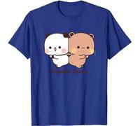 Panda Bear Hug Bubu and Dudu Together Forever Valentines Days Funny Gift Unisex Camisetas (Bleu,XL)