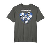 Panda Bear Papá Forma Corazón Papi San Valentín Día del Padre Camiseta