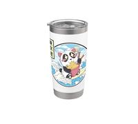 Panda Bear Ramen onda japonesa Vaporwave Kawaii Anime Boy Vaso térmico de acero inoxidable de doble pared