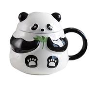 Panda-Becher - Panda-Tasse | Niedlicher Trinkbecher Mit Deckel, Pandas-Tassen Kaffee Für Kaffee, Origineller Milchbecher Mit Tiermotiv, Cartoon-Wasserbecher Für Tee Und Milch