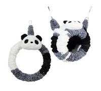 Panda Bird House - de Invierno para Actividades de periquitos, Tela de Felpa con de algodón, Accesorio de Jaula Suave, periquitos, Refugio de Loros, aviarias de zoológico