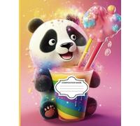 Panda Boba Tea Composition Notebook | 7.5 x 9.25 Inches | Wide Ruled Notebook for Writing, Journaling & Notes: Adorable Panda and Bubble Tea Design | ... Teens, and Adults | 120 Wide-Ruled Pages
