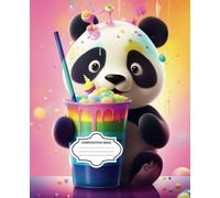 Panda Boba Tea Composition Notebook | 7.5 x 9.25 Inches | Wide Ruled Notebook for Writing, Journaling & Notes: Adorable Panda and Bubble Tea Design | ... Teens, and Adults | 120 Wide-Ruled Pages