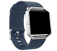 Panda Bobo Correa compatible con Fitbit Blaze, correa de muñeca deportiva de repuesto ajustable de silicona, S, Silicona, No es una piedra preciosa