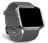 Panda Bobo Correa compatible con Fitbit Blaze, correa de repuesto deportiva de silicona suave, correa de muñeca ajustable para hombres y mujeres, correa de reloj de estilo clásico, varios colores, S