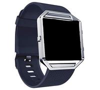 Panda Bobo Correa compatible con Fitbit Blaze, correa de repuesto deportiva de silicona suave, correa de muñeca ajustable para hombres y mujeres, correa de reloj de estilo clásico, varios colores, S
