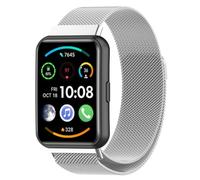 Panda Bobo Correa de metal compatible con Huawei Watch Fit 2, correa deportiva de repuesto milanesa, Acero inoxidable