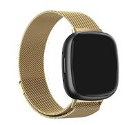 Panda Bobo Correa de metal milanesa compatible con Fitbit Versa 4/Versa 3, Fitbit Sense/Sense2, correa de muñeca de acero inoxidable de repuesto, Acero inoxidable