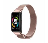 Panda Bobo Correa de metal para Huawei Band 6/6 Pro, Honor Band 6/7, correa de repuesto de acero inoxidable para reloj deportivo, 225mm x 16mm, Acero inoxidable