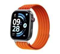 Panda Bobo Correa de nailon trenzado compatible con Xiaomi Redmi Watch 6/5/4 y Xiaomi 8 Pro/9 Pro/10 Pro, correa ajustable, One Size Fits All, Nailon Acero inoxidable, Sin piedra preciosa