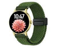 Panda Bobo Correa de reloj de nailon trenzado con cierre magnético, compatible con Reflex Active Series 4/5/6/7/9/10/12/13/14/15/16/23/26, One Size Fits Most, Nailon, Sin piedra preciosa