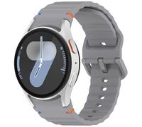 Panda Bobo Correa de reloj de silicona acanalada sin huecos compatible con Samsung Galaxy Watch 7, 6, 5, 4, FE Classic/Pro, 40-47 mm, talla única, Silicona, No es una piedra preciosa