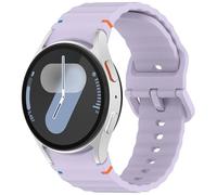 Panda Bobo Correa de reloj de silicona acanalada sin huecos compatible con Samsung Galaxy Watch 7, 6, 5, 4, FE Classic/Pro, 40-47 mm, talla única, Silicona, No es una piedra preciosa