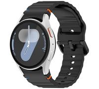 Panda Bobo Correa de reloj de silicona acanalada sin huecos compatible con Samsung Galaxy Watch 7, 6, 5, 4, FE Classic/Pro, 40-47 mm, talla única, Silicona, No es una piedra preciosa