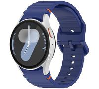 Panda Bobo Correa de reloj de silicona acanalada sin huecos compatible con Samsung Galaxy Watch 7, 6, 5, 4, FE Classic/Pro, 40-47 mm, talla única, Silicona, No es una piedra preciosa
