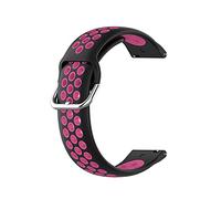 Panda Bobo Correa de repuesto de silicona para reloj Reflex Active Series 4/5/6/7/9/10/12/13/14/15/16/23/26 de doble color deportivo, talla única, Silicona, No es una piedra preciosa