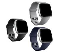 Panda Bobo Correa para Fitbit Versa 2/Fitbit Versa/Versa Lite/Versa SE, correas de repuesto deportivas de silicona suave, S, Silicona, Sin piedra preciosa
