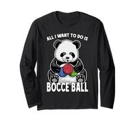Panda Bocce Ball, Todo lo Que Quiero Hacer es un Lindo y Divertido Jugador de Osos Manga Larga