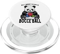 Panda Bocce Ball, Todo lo Que Quiero Hacer es un Lindo y Divertido Jugador de Osos PopSockets PopGrip para MagSafe